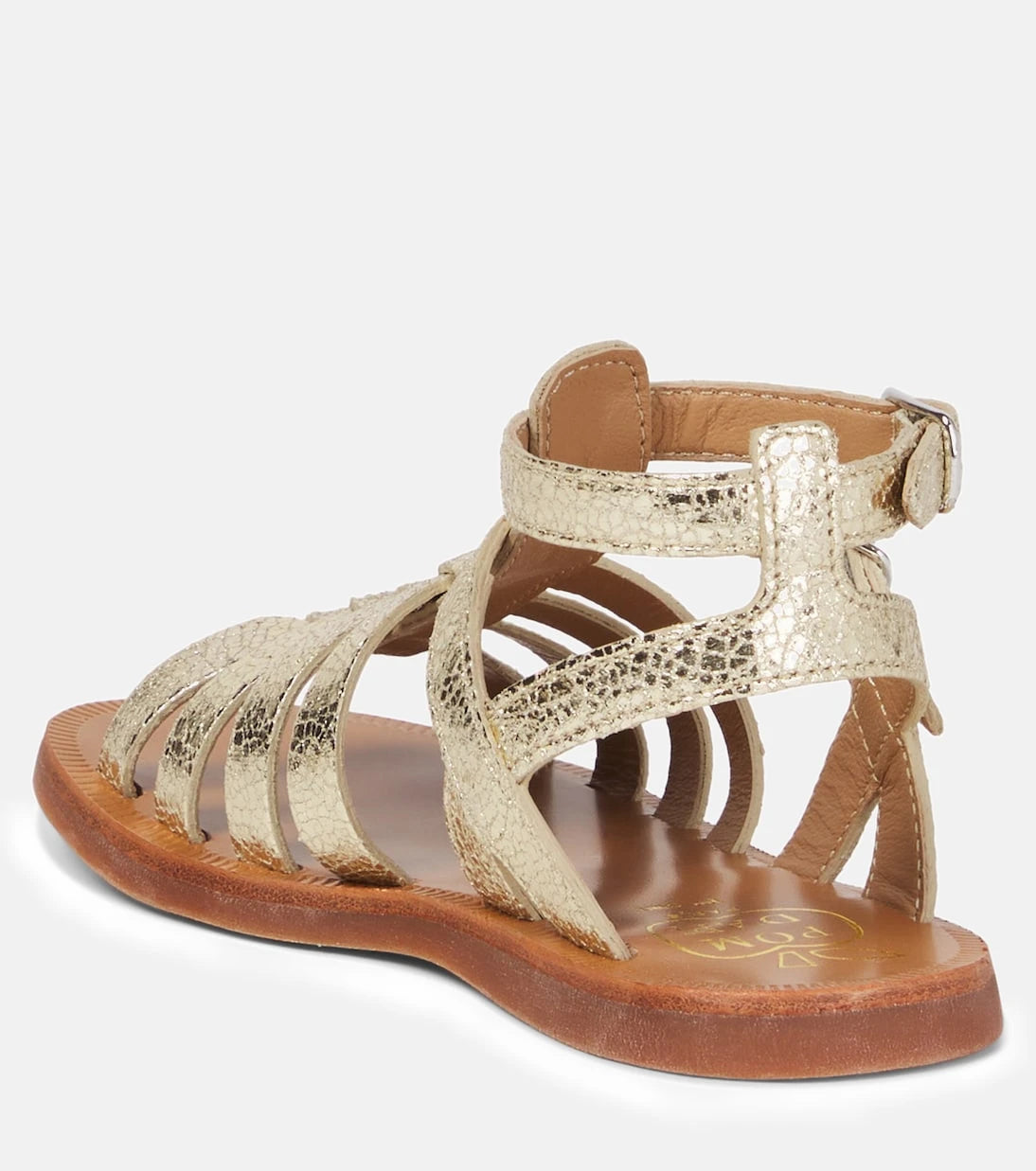 Pom d'Api - Metallic leather sandals
