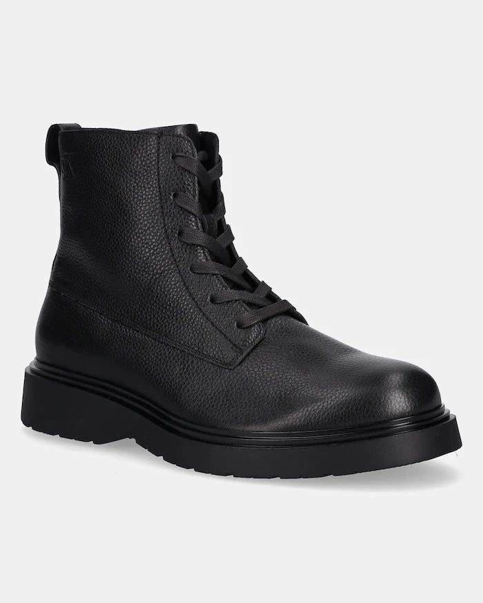 Calvin Klein COMBAT ESS LACE UP ZIP BOOT LTH Deri Botlar