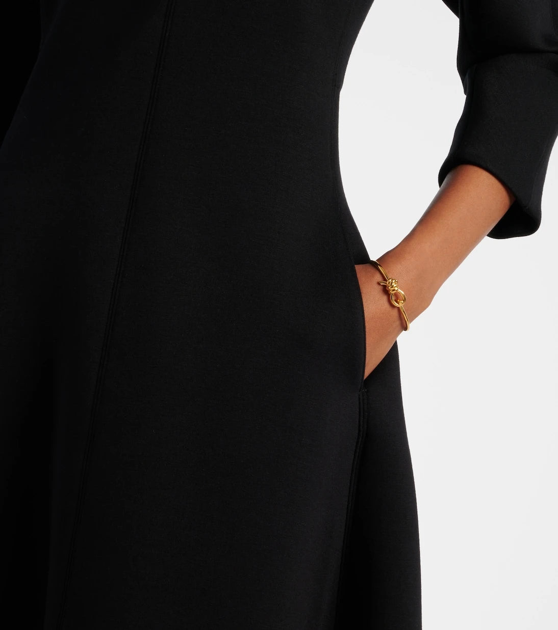 'S Max Mara - فستان ميداس متوسط الطول من الجيرسيه
