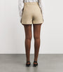 Max Mara Beige Stretch-Cotton High-Waist Shorts
