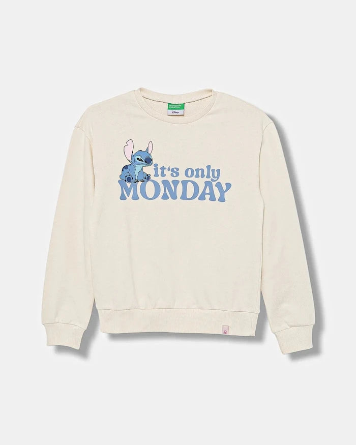 United Colors of Benetton Çocuk Pamuklu Sweatshirt