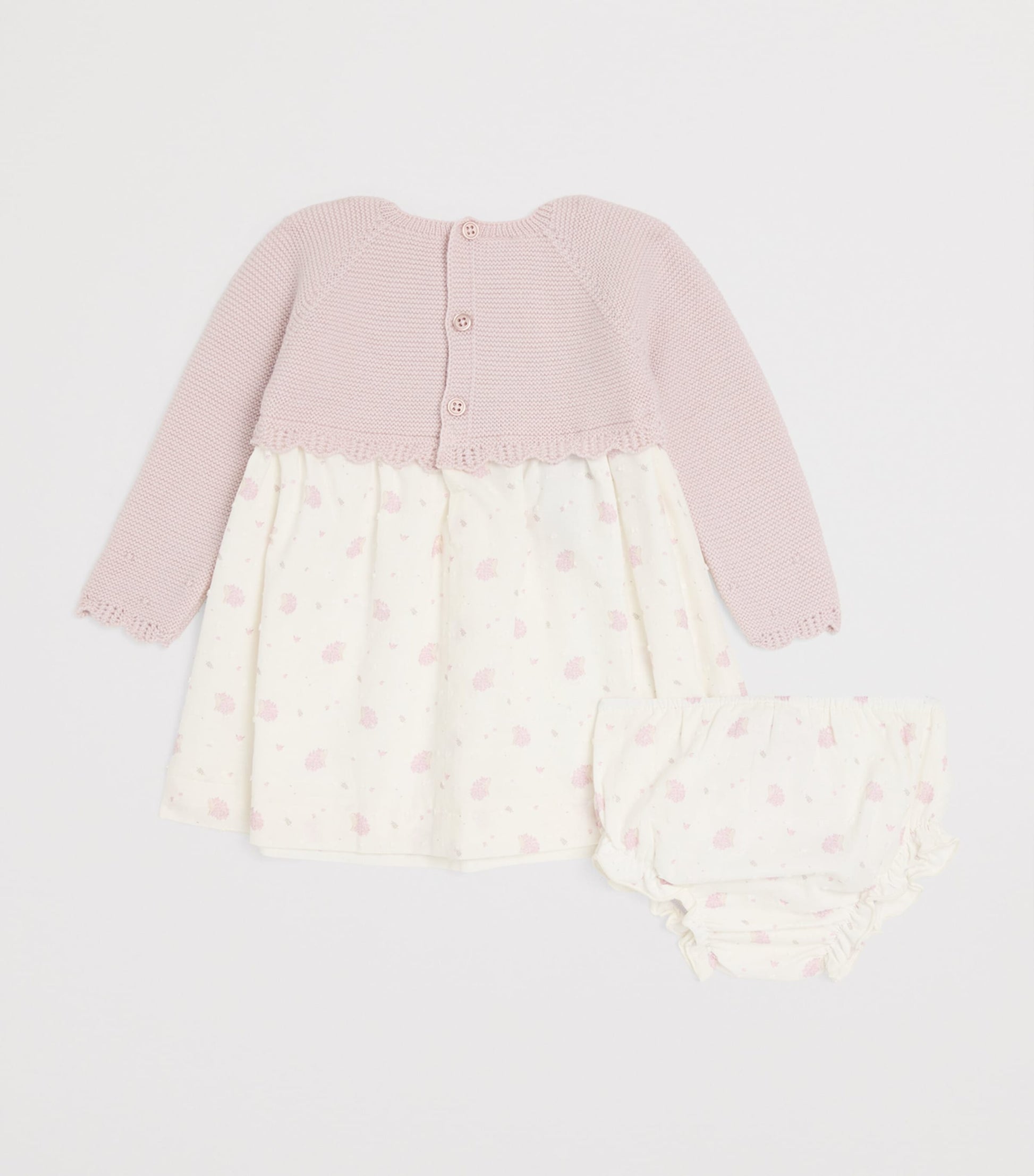 Paz Rodriguez Cotton-Blend Knitted Dress and Bloomers Set (12 Months)