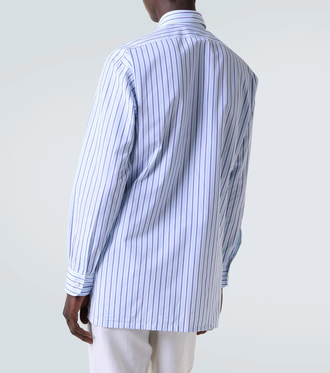Charvet - Striped cotton poplin shirt