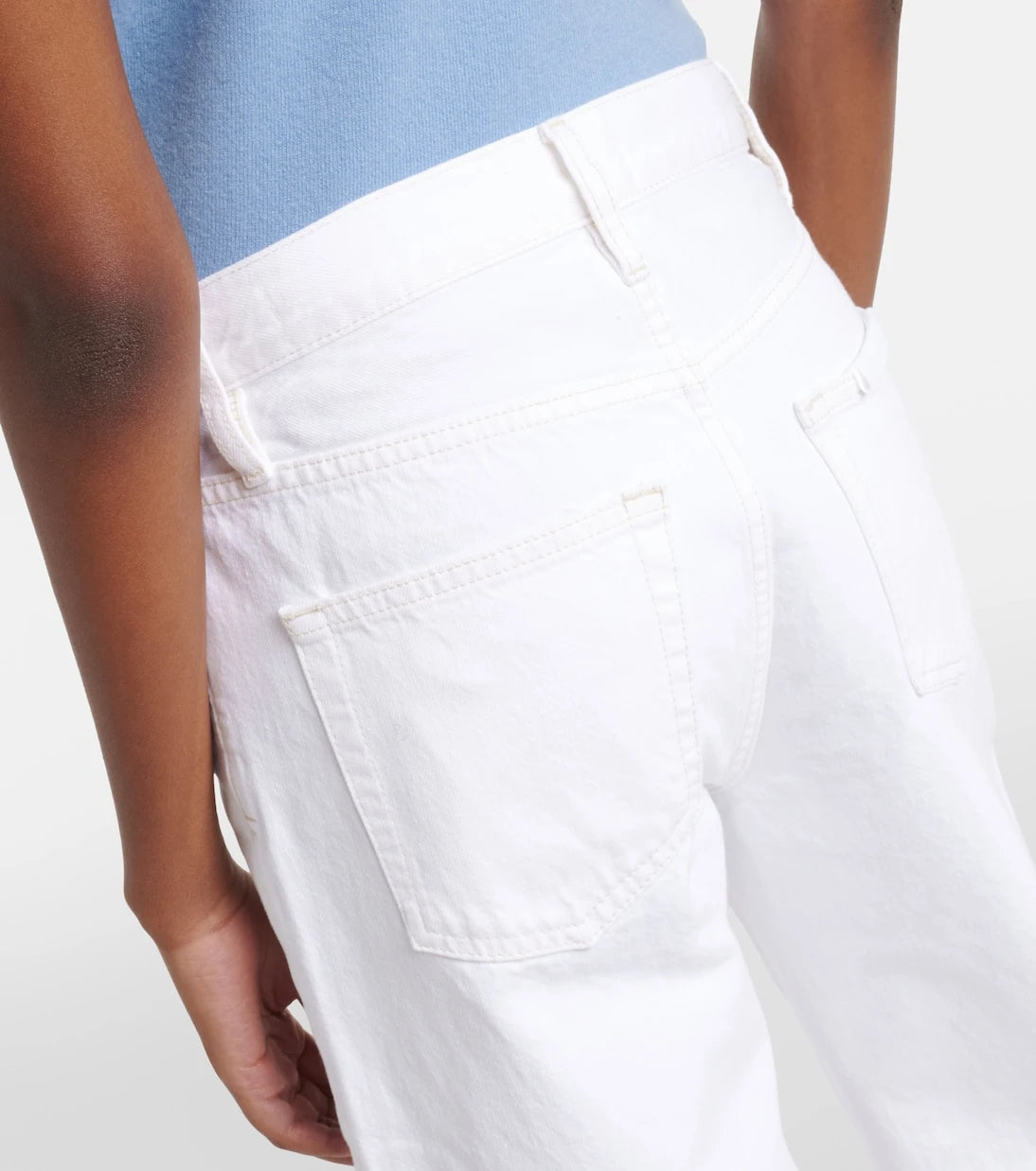 Frame - Bow barrel-leg jeans