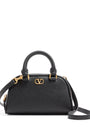 Mini Grained Leather VLogo Signature Top-Handle Bag