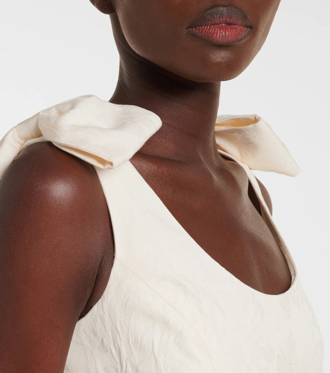Markarian - Gita bow-detail brocade minidress