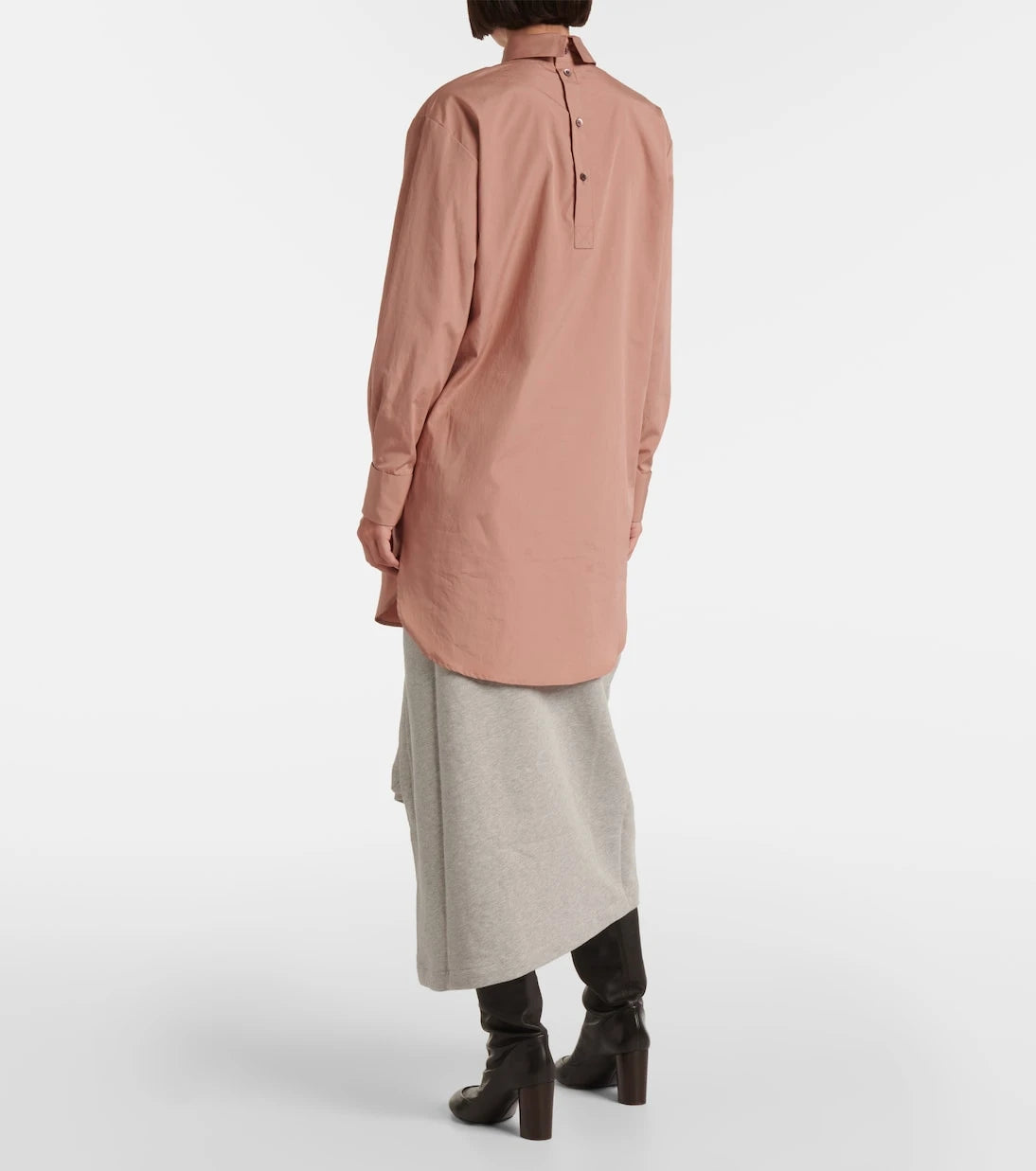 Dries Van Noten - High-neck cotton blouse