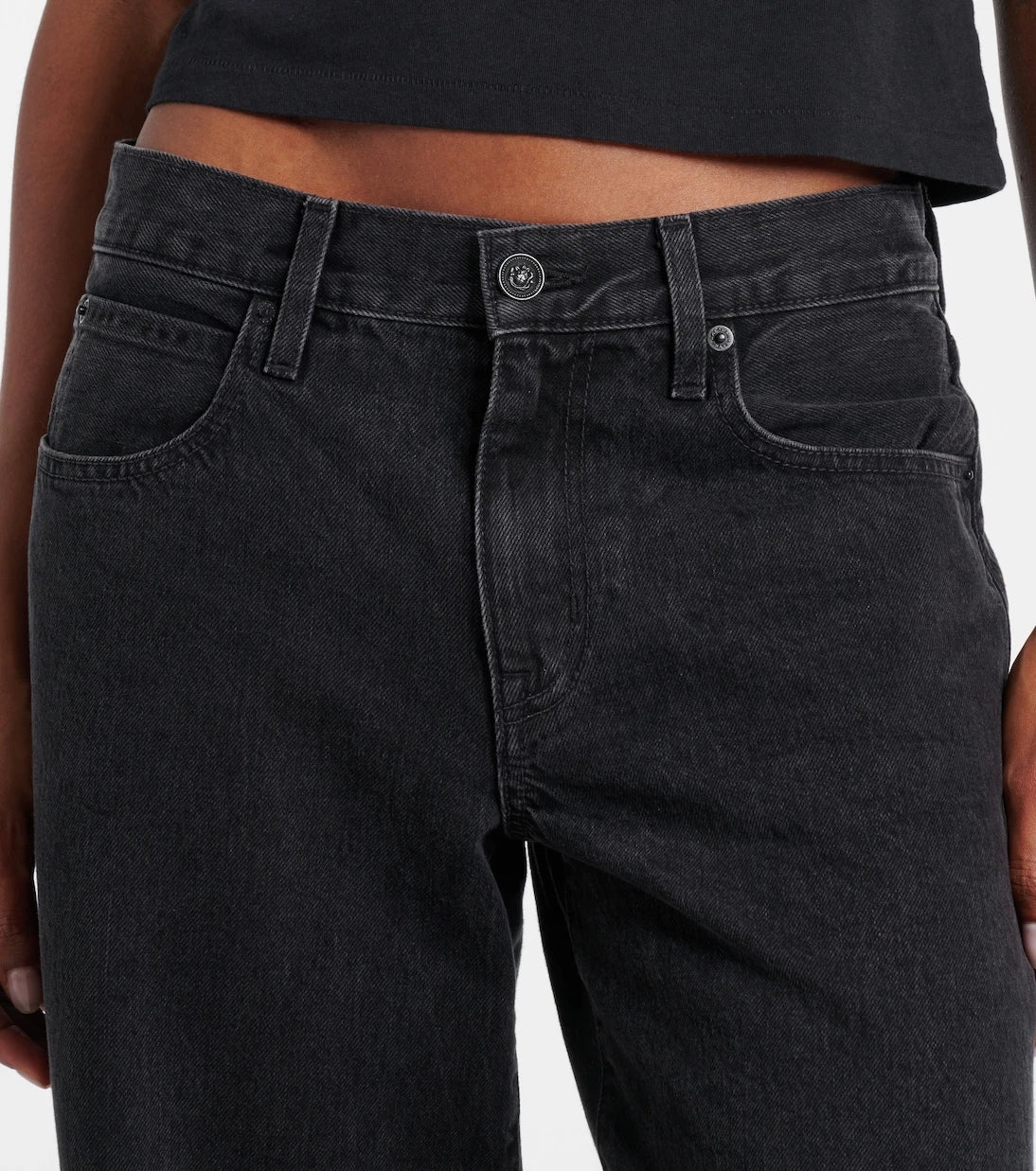 Slvrlake - Tess Long high-rise barrel-leg jeans