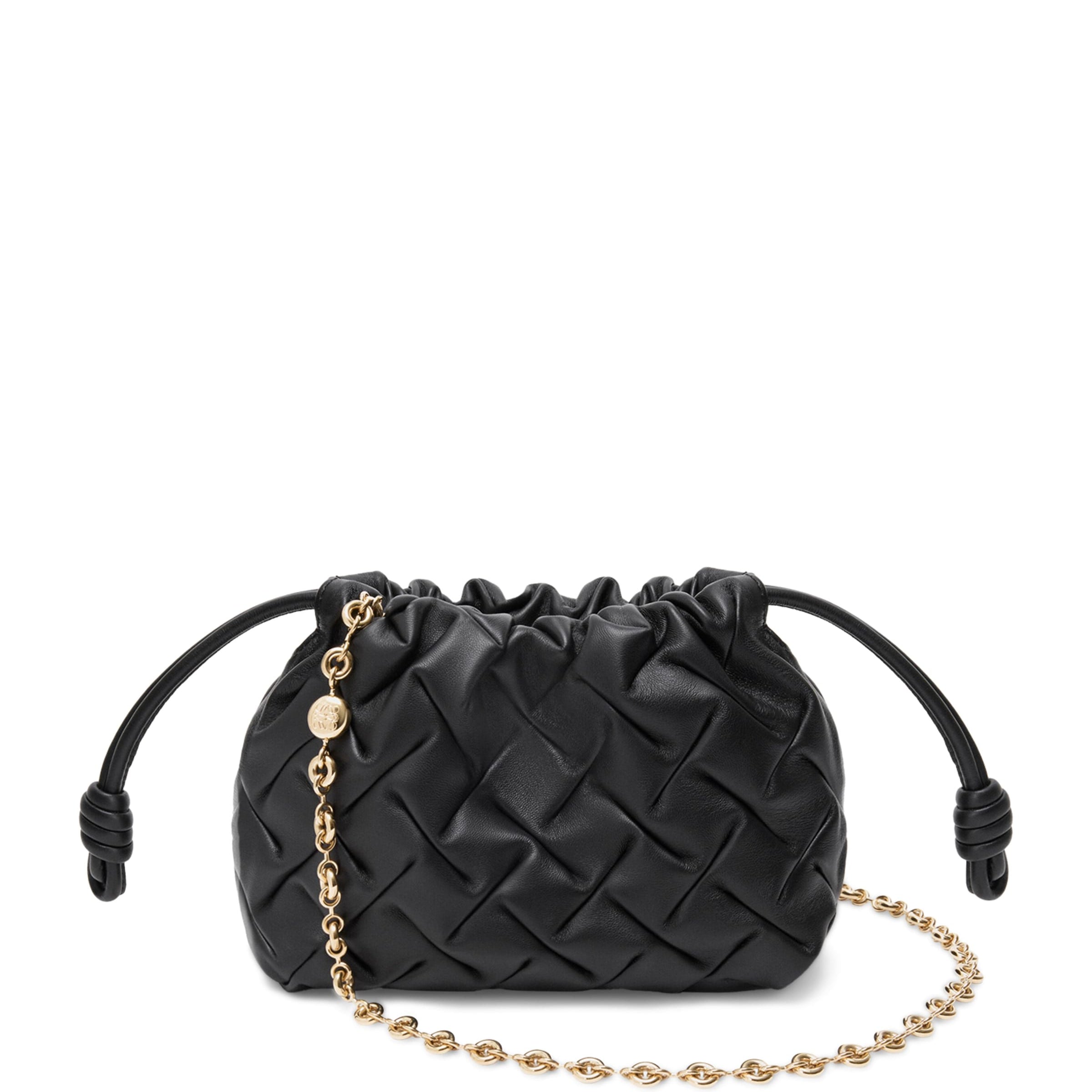 LOEWE Mini Pinched Leather Flamenco Purse