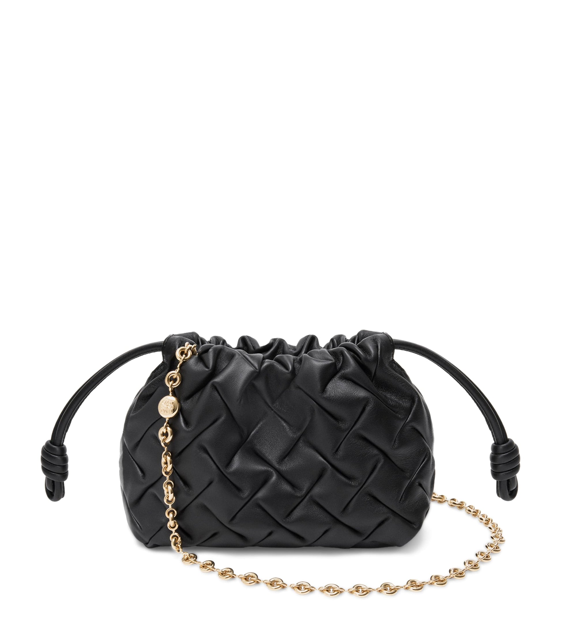 LOEWE Mini Pinched Leather Flamenco Purse