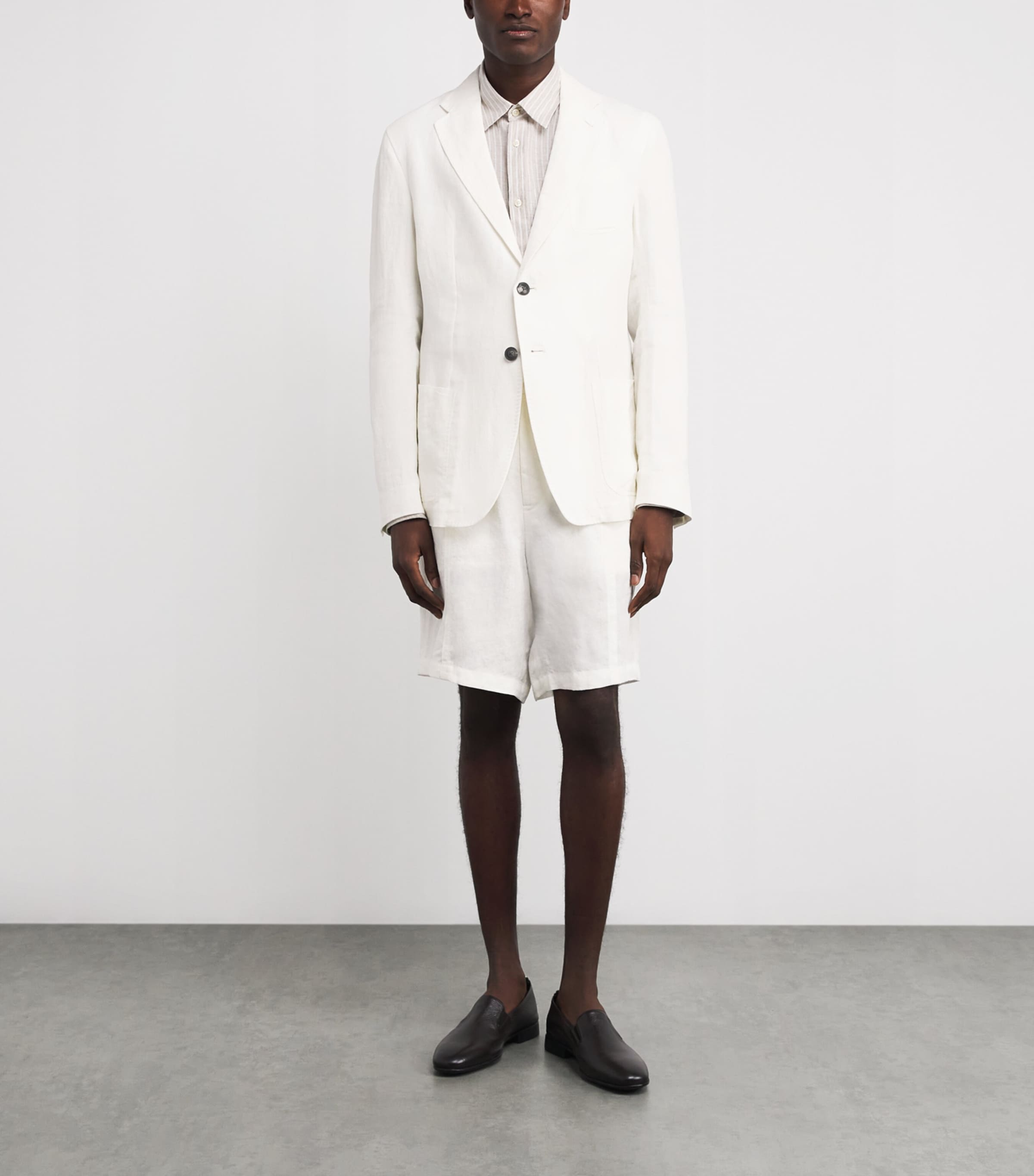 Emporio Armani Linen Bermuda Shorts