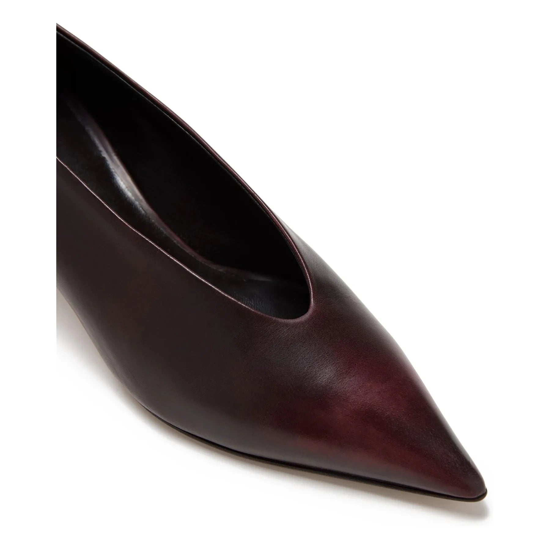 Le Monde Beryl - Kitten leather pumps | Burgundy