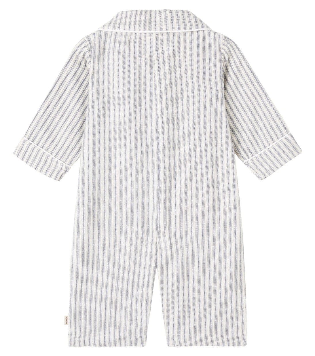 Wheat - Baby Lennie striped cotton onesie
