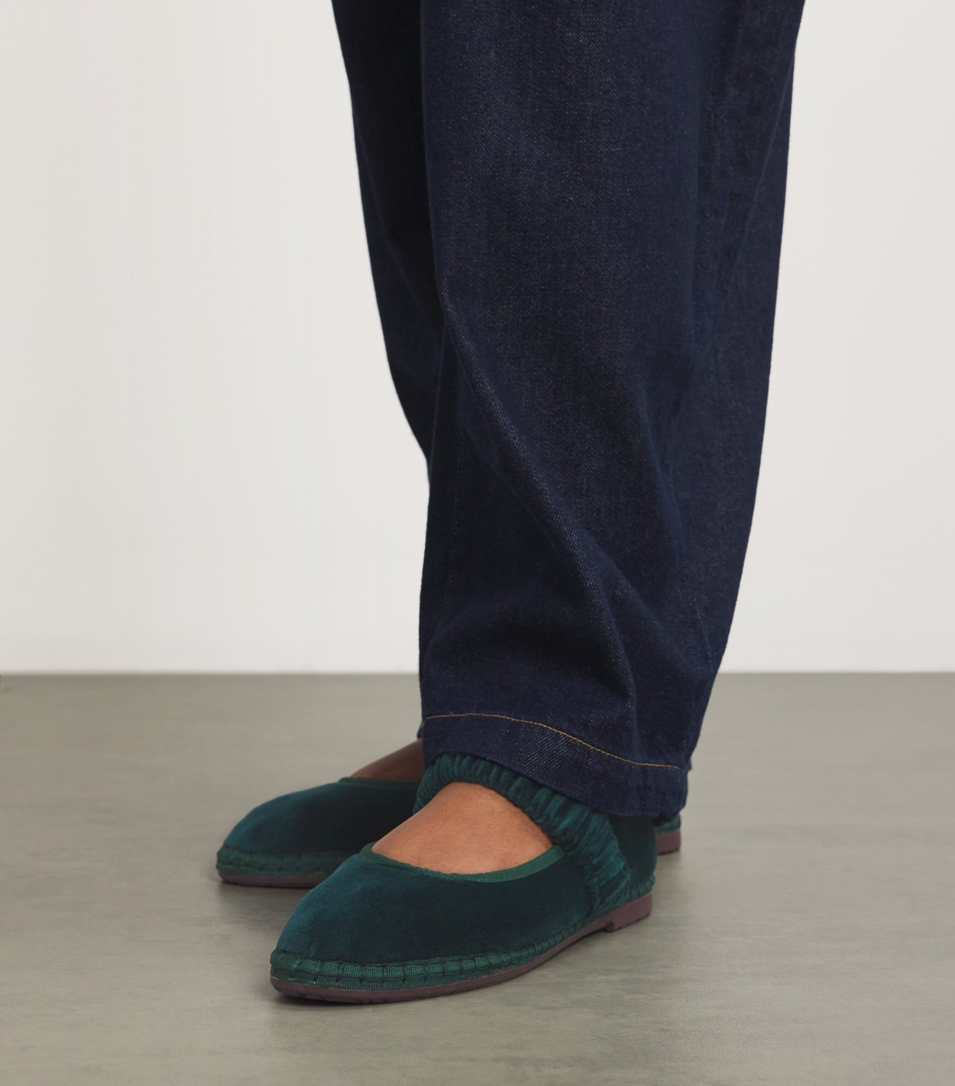 Velvet Mafalda Espadrilles DARK GREEN