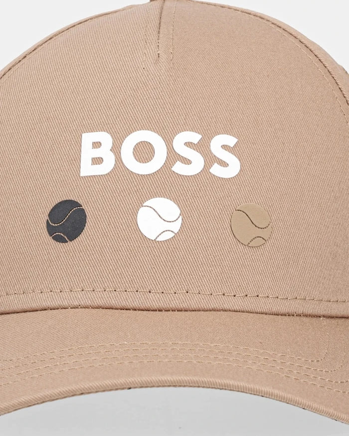 Памучна шапка с козирка BOSS Green