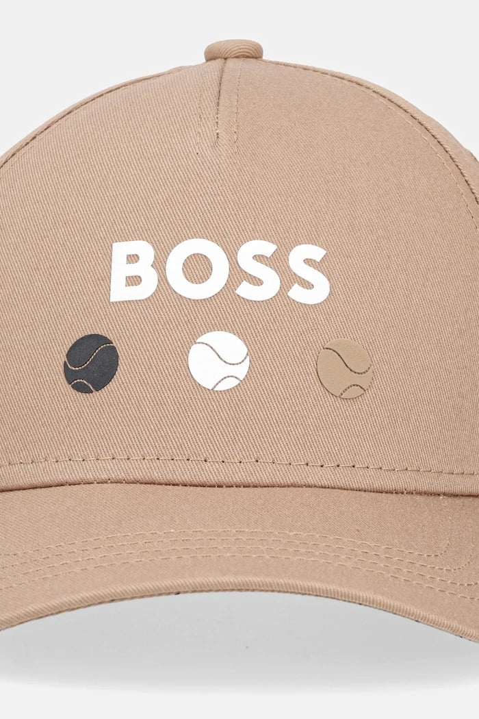Памучна шапка с козирка BOSS Green