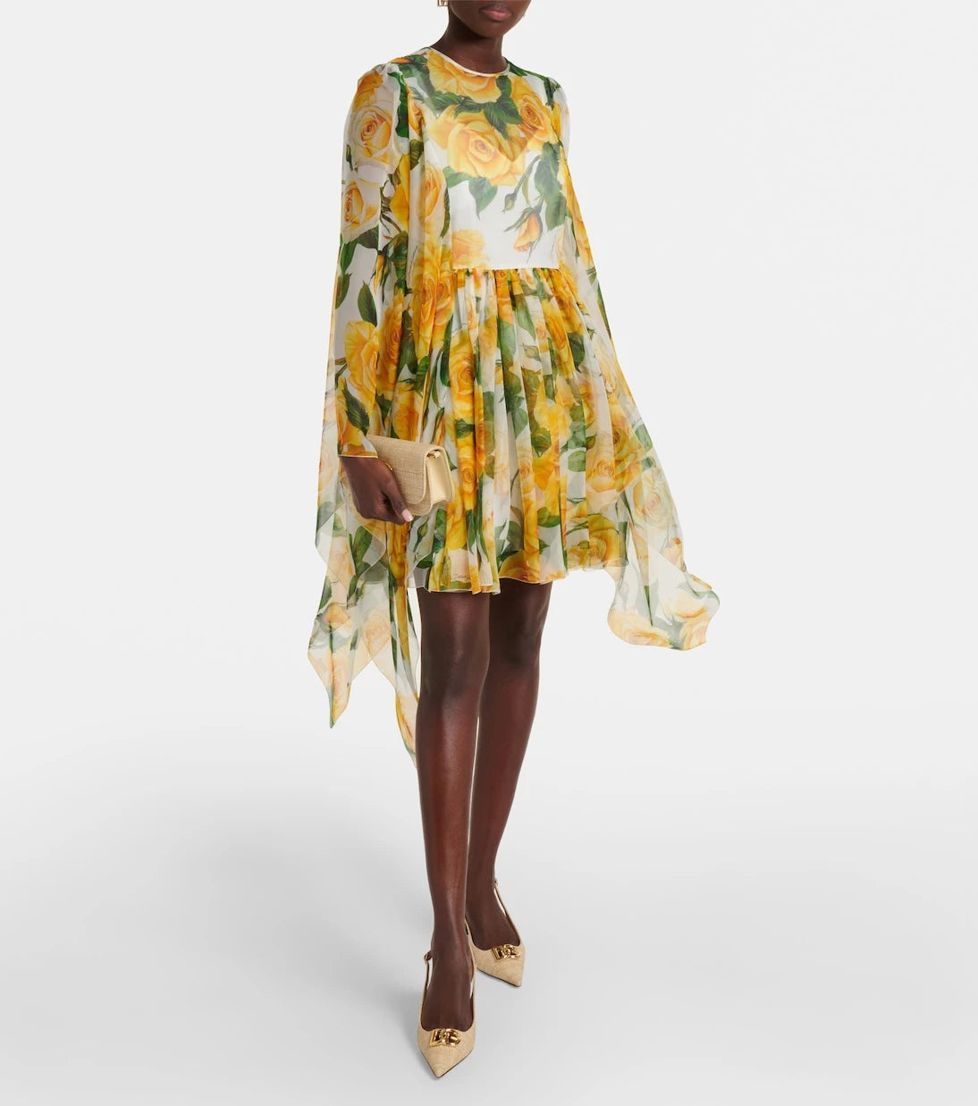 Dolce&Gabbana - Floral silk chiffon minidress