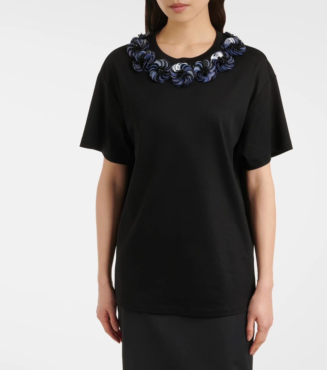Max Mara - Gennaio embellished jersey top