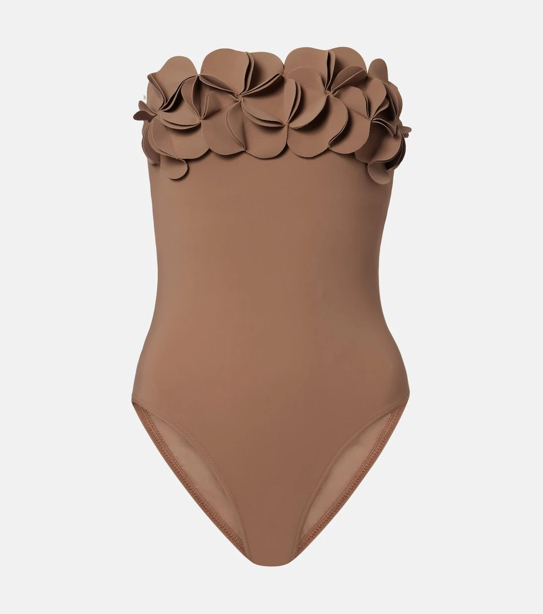Karla Colletto - Tess floral-appliqué swimsuit