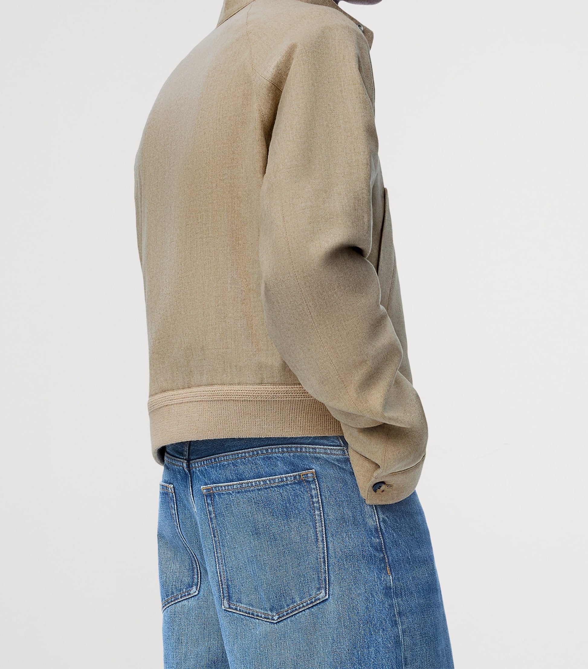 LOEWE Nude Wool-Blend Bomber Jacket