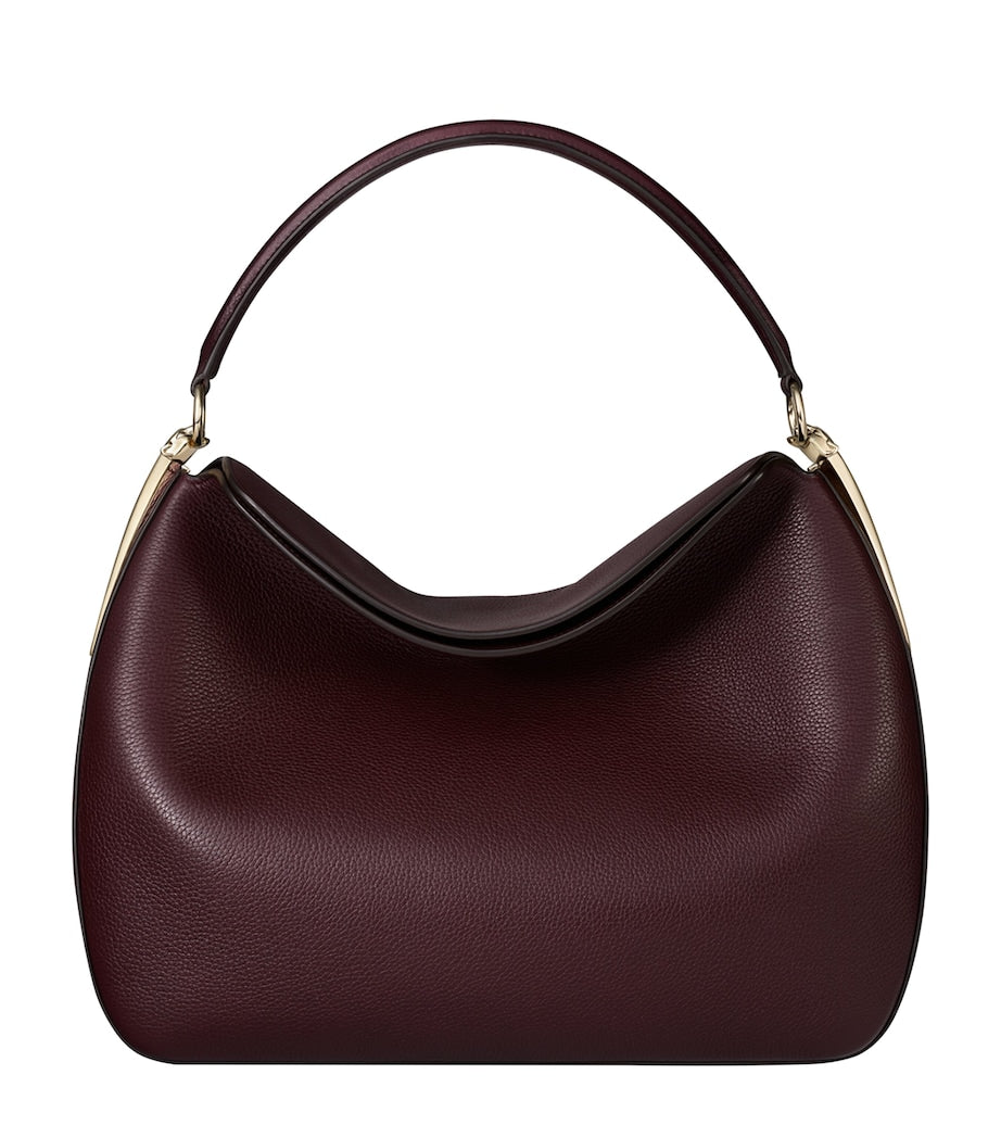Cartier Small Leather Panthère Hobo Shoulder Bag