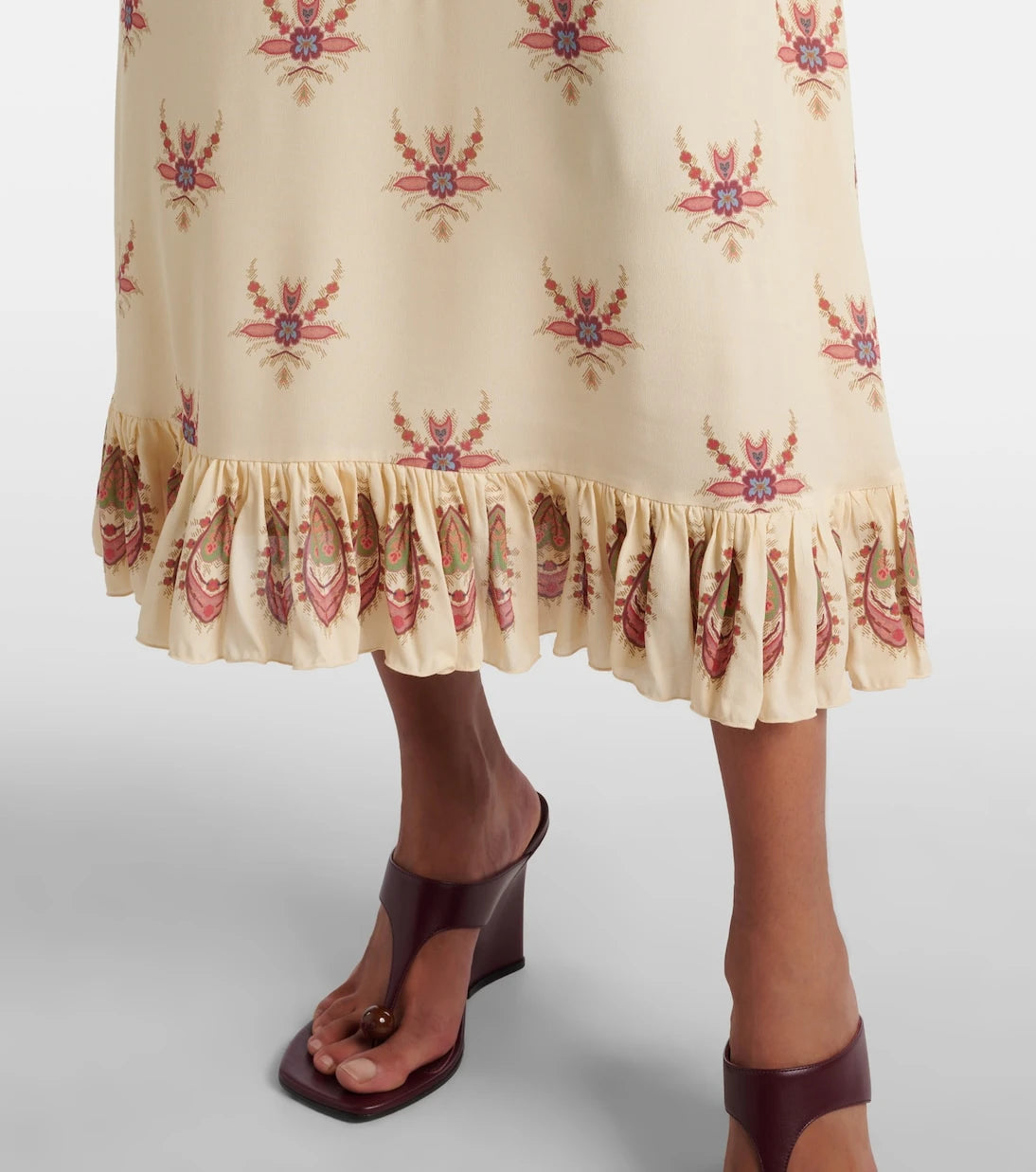Etro - Cutout printed midi dress