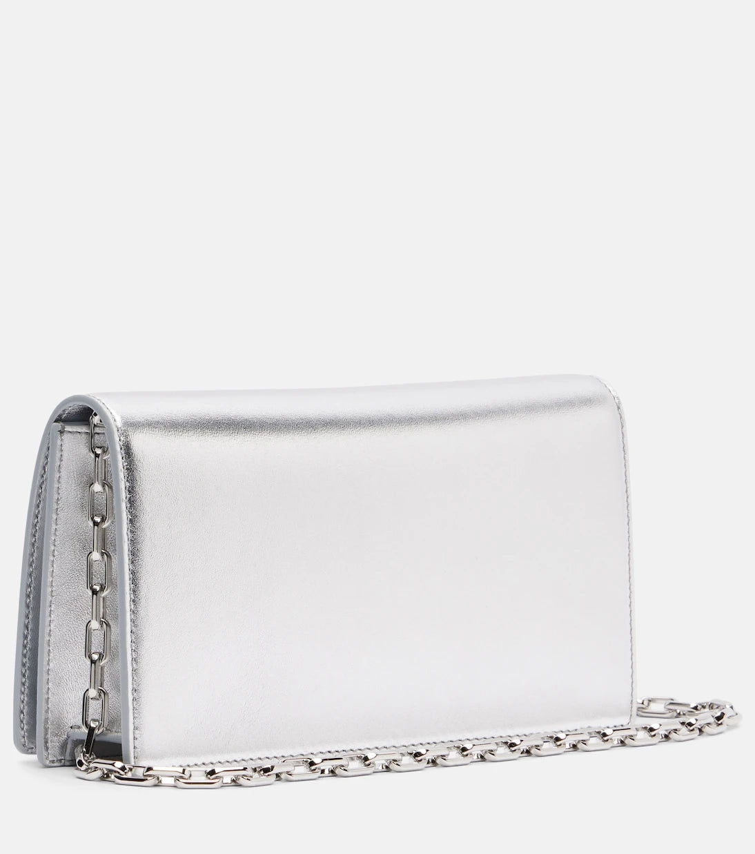 Christian Louboutin - Bettina metallic leather clutch