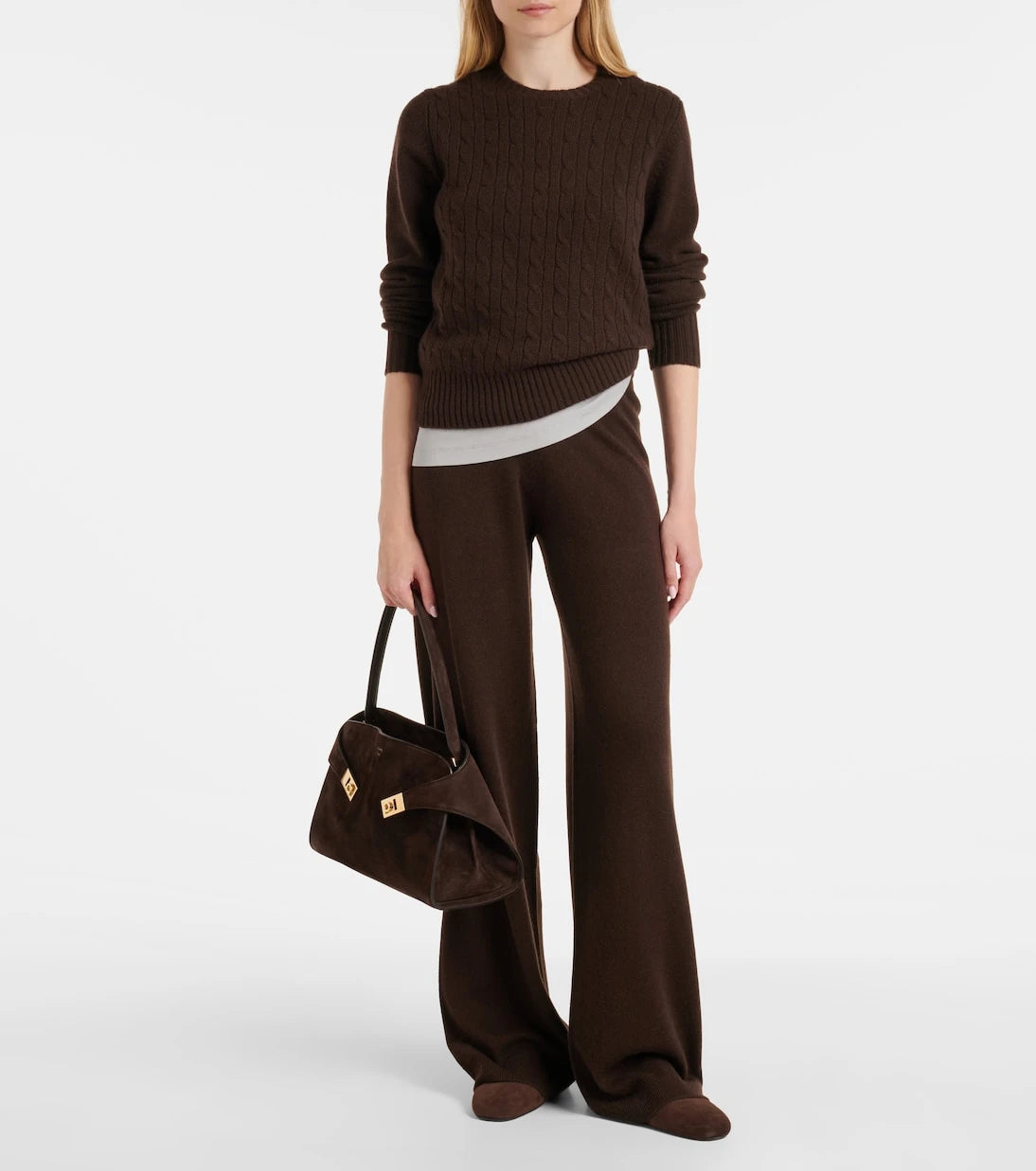 Jardin des Orangers - Cable-knit cashmere-blend sweater