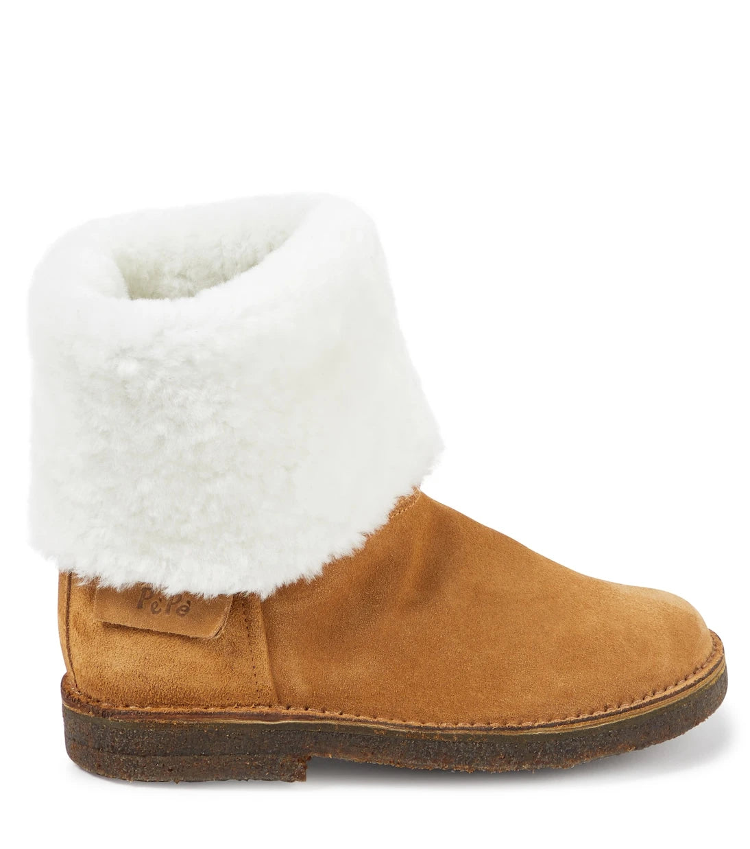 PèPè - Shearling-trimmed suede ankle boots