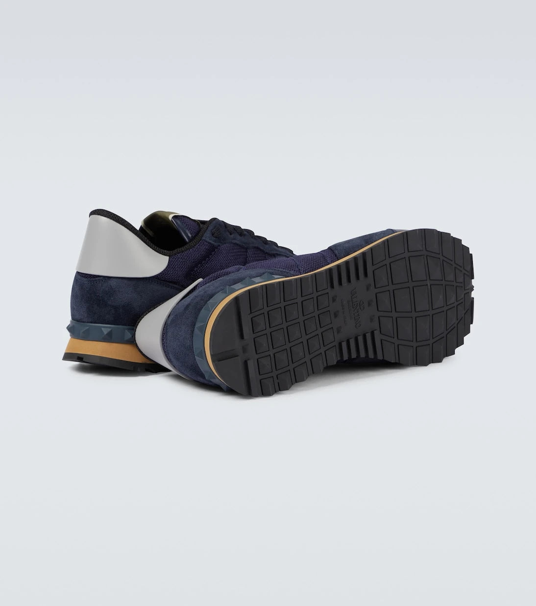 Valentino Garavani - Rockrunner suede-trimmed sneakers
