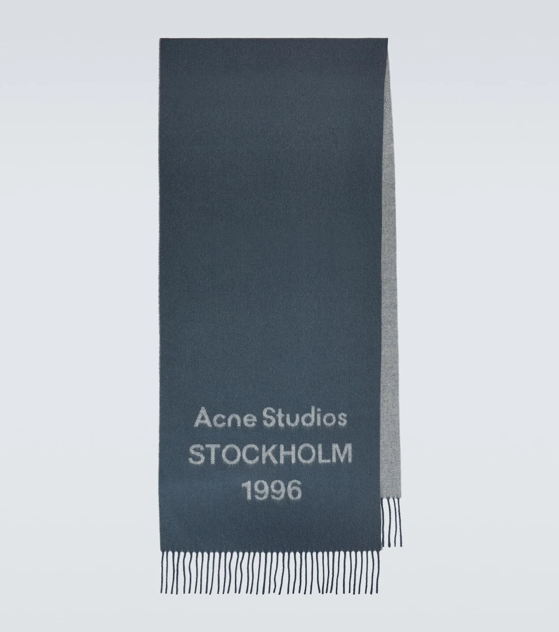 Acne Studios - Fringed logo wool scarf