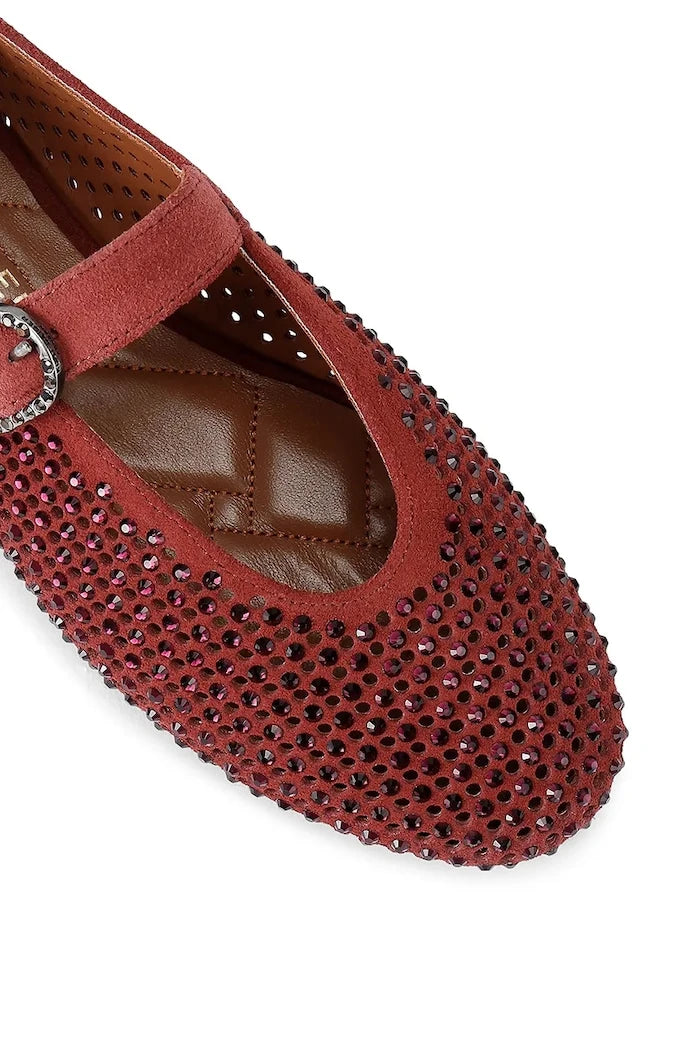Kurt Geiger London балеринки от кожа Mayfair Ballet Flat Wine