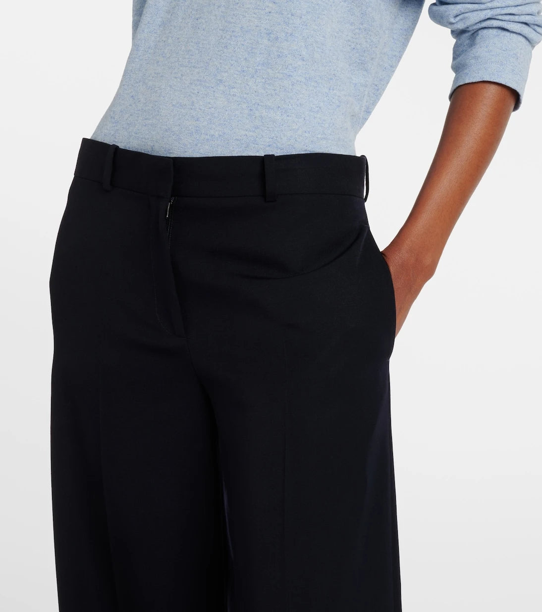 The Row - Dender wool gabardine wide-leg pants