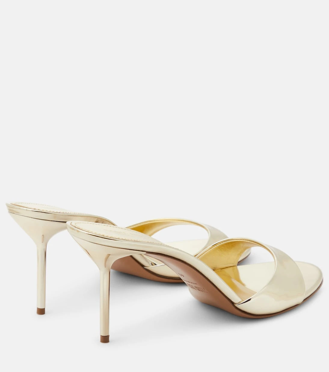 Paris Texas - Lidia metallic leather mules