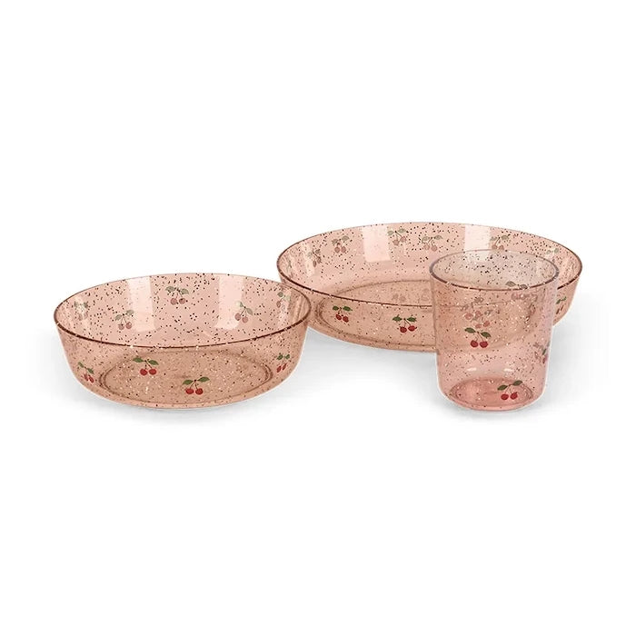 Konges Sløjd Комплект чинии за деца SPARKLY DINNER SET