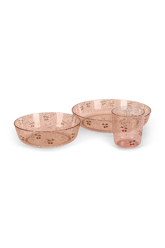 Konges Sløjd Комплект чинии за деца SPARKLY DINNER SET