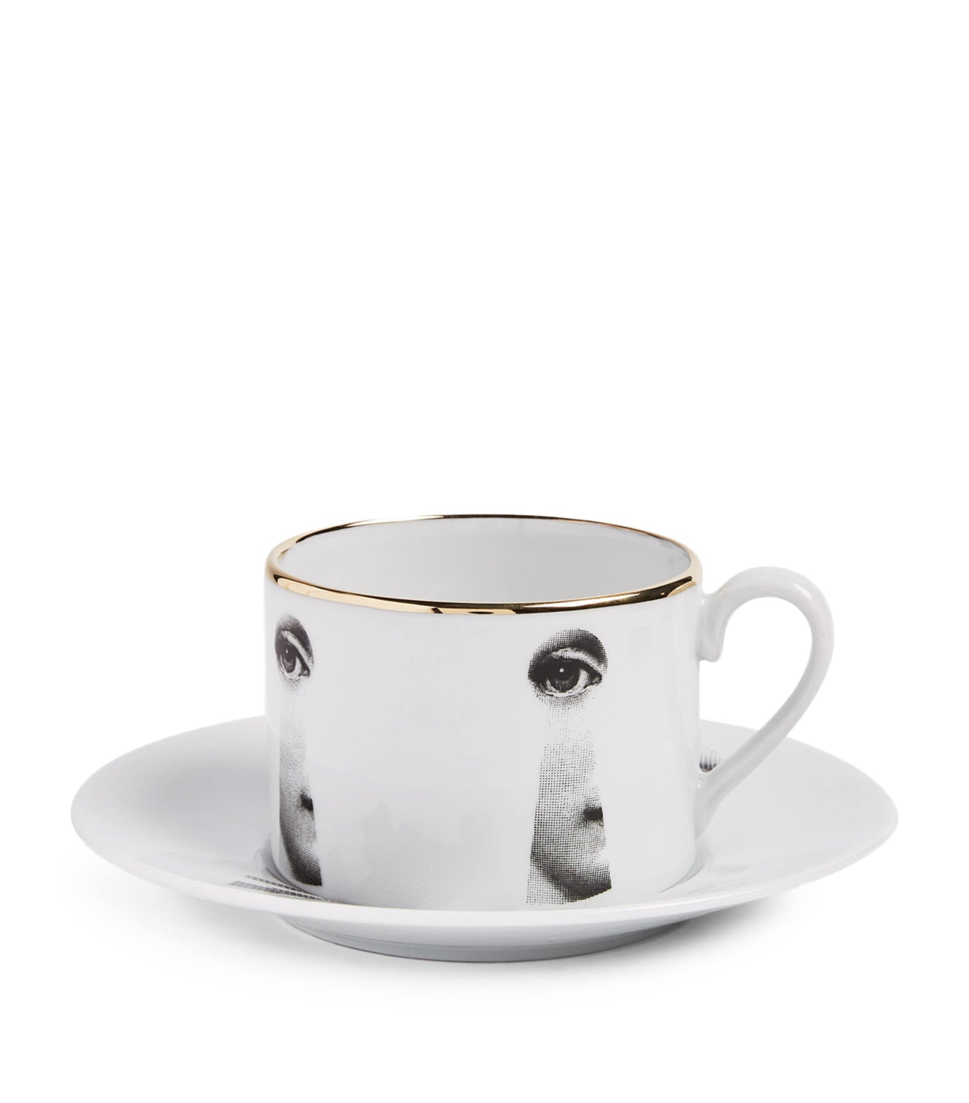Fornasetti Tema e Variazioni Teacup and Saucer