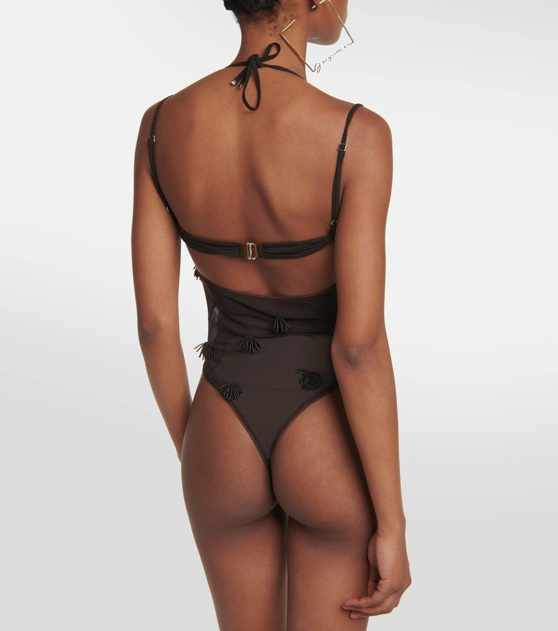 Jacquemus - Appliqué mesh bodysuit