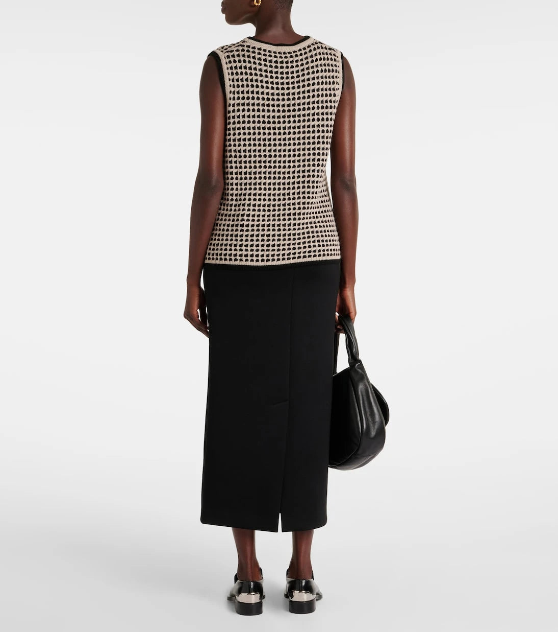 'S Max Mara - Fleres patterned cotton sweater vest