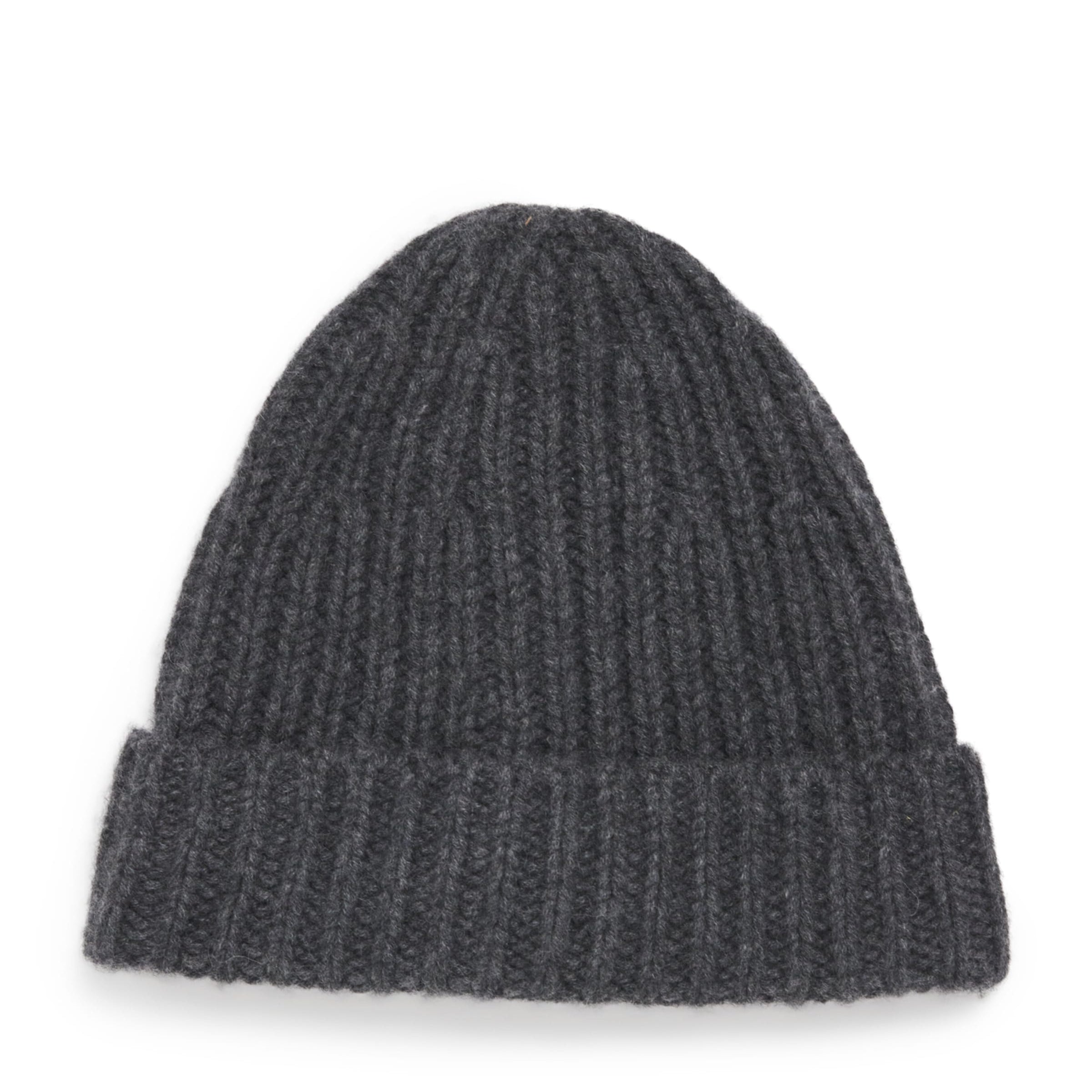 Cashmere Ribbed Beanie