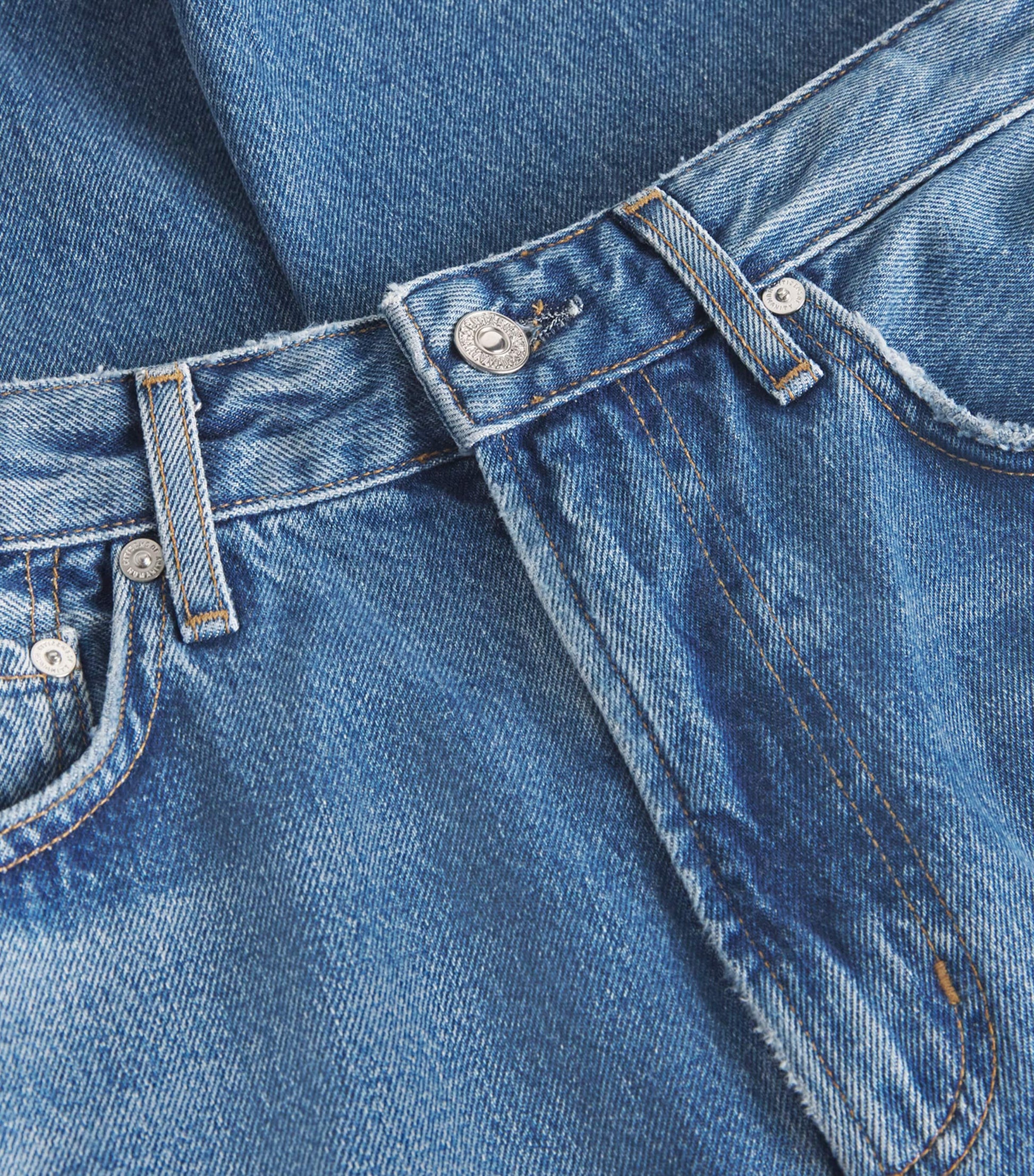 Citizens of Humanity Blue High-Waist Zurie Straight Jeans