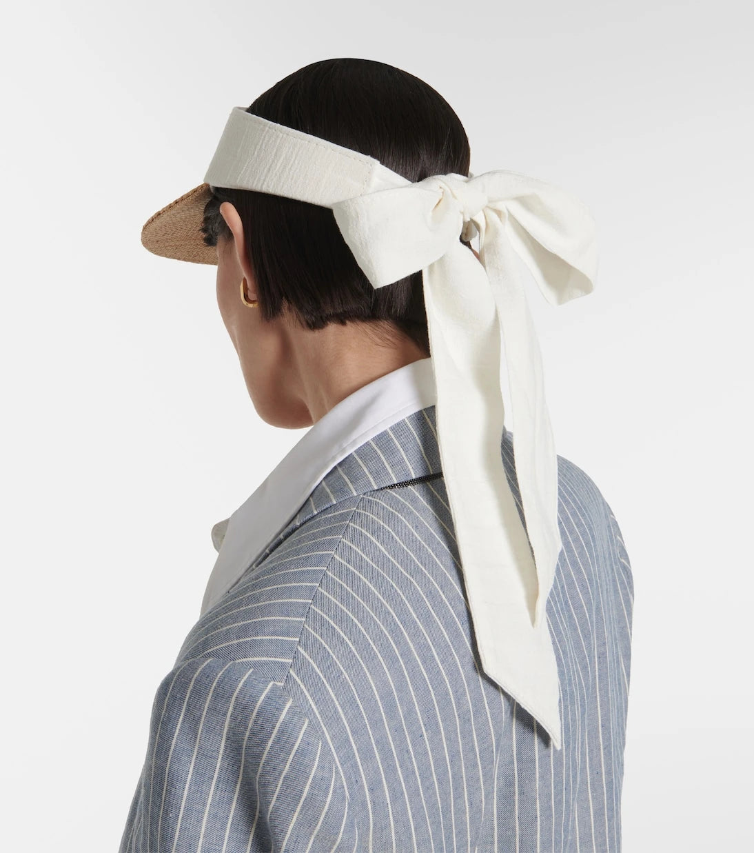 Ruslan Baginskiy - Straw and linen-blend visor
