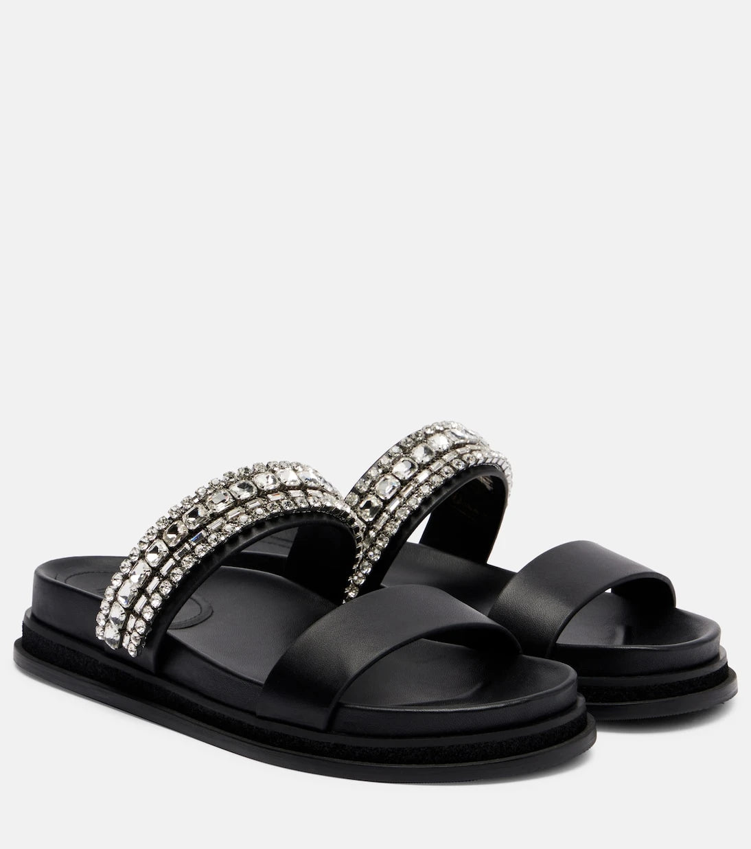 Jimmy Choo - Jadi crystal-embellished leather slides