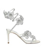 White Embellished Floriane Sandals 80