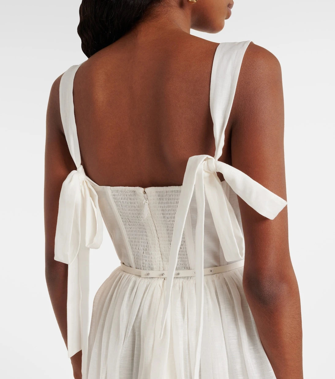 Zimmermann - Dawning linen and silk midi dress