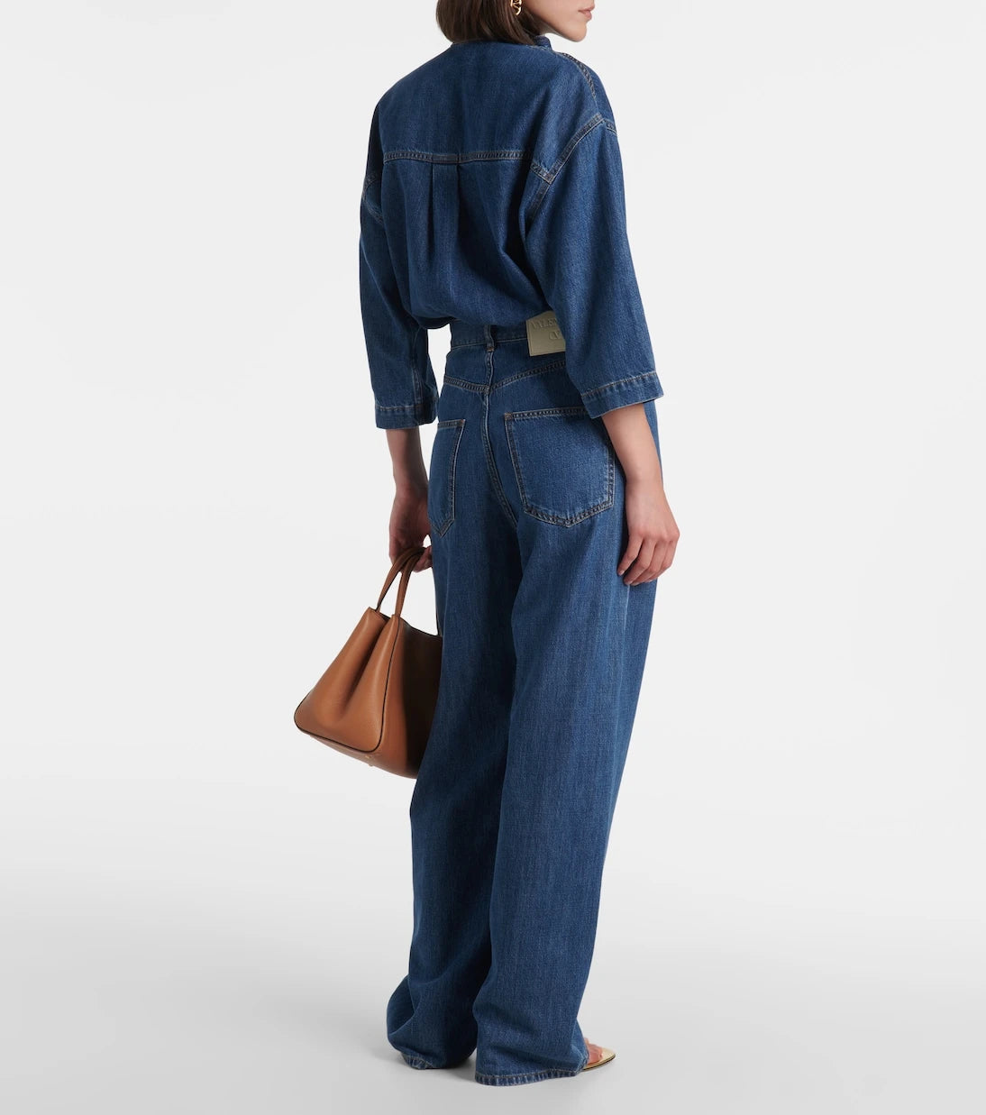 Valentino - High-rise wide-leg jeans