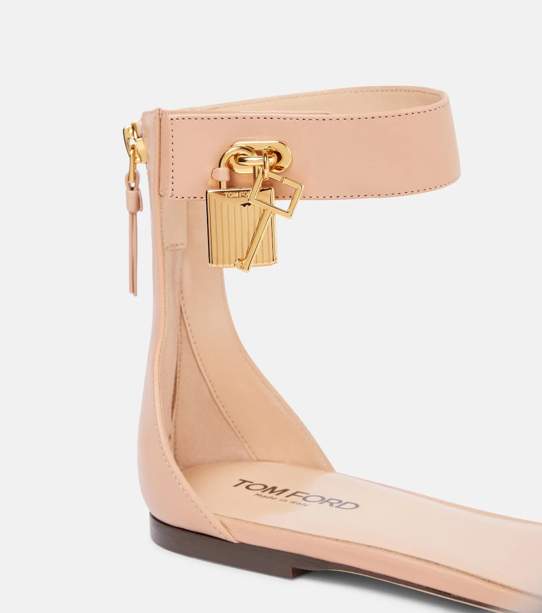 Tom Ford - Padlock leather sandals