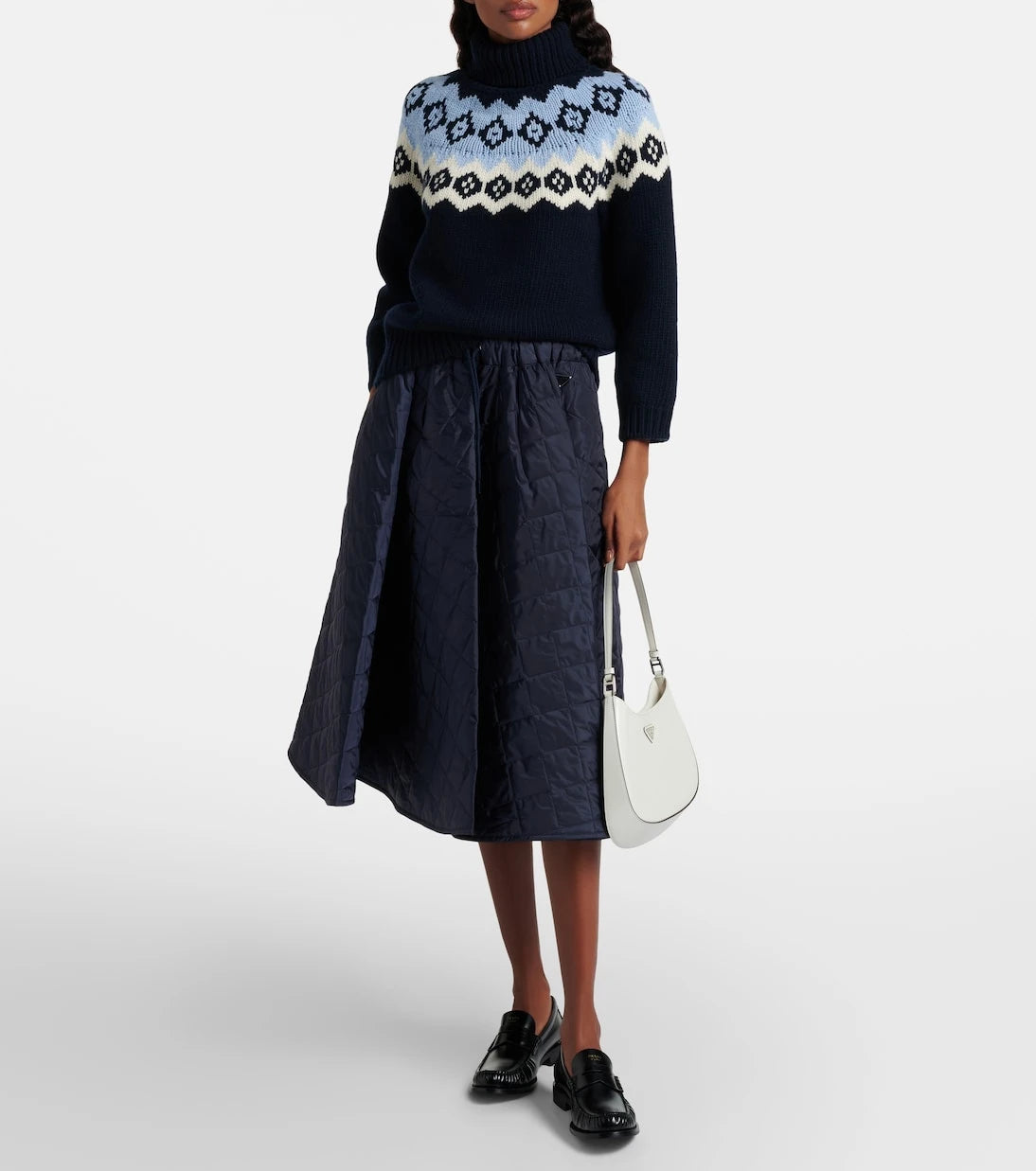 Prada - Fair Isle wool and cashmere sweater