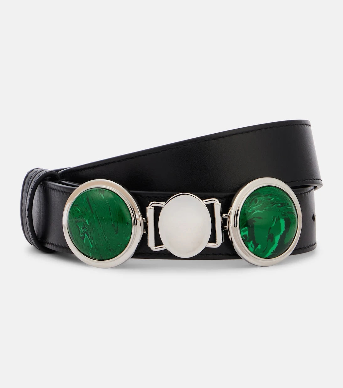 Gabriela Hearst - Grange Malachite leather belt