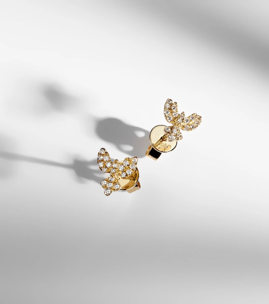 Anita Ko - 18kt gold earrings with diamonds